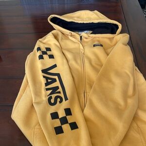 Hoodie Vans.  Zipper.  Medium over sized